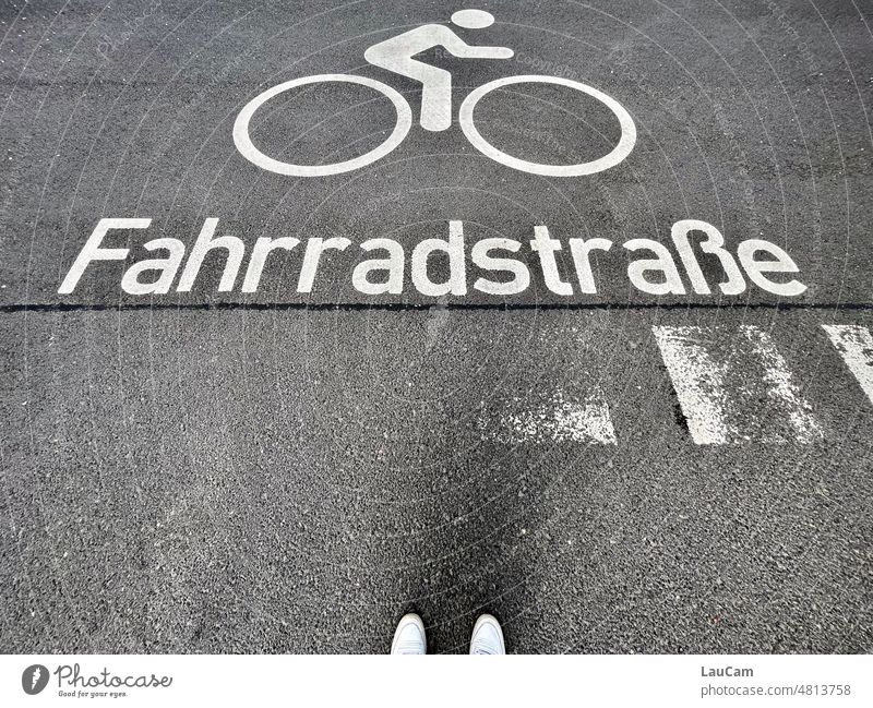 Weltfahrradtag / Fahrradstraße Rad Fahrradstrasse umweltfreundlich verkehrsberuhigt Klima Vorrang Verkehrsmittel unterwegs Mobilität Freizeit & Hobby