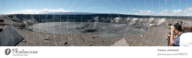 Halemaumau Krater Hawaii Vulkankrater Panorama (Aussicht) Schwefel groß Panorama (Bildformat)