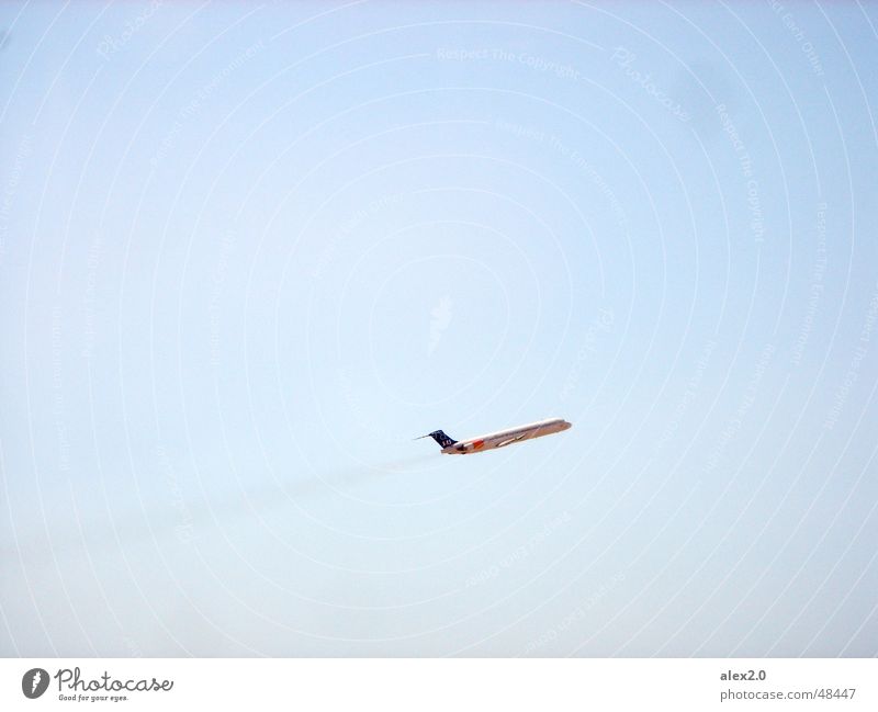 Mal wieder richtig Gas geben Flugzeug Flugzeugstart Himmel sas blau airplane sky blue
