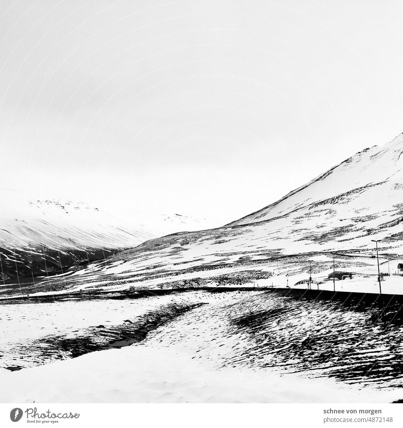 Abkühlung schnee island berg Schnee Winter Berge u. Gebirge kalt Island Eis Gletscher Außenaufnahme blau Natur Landschaft Wasser Ferien & Urlaub & Reisen