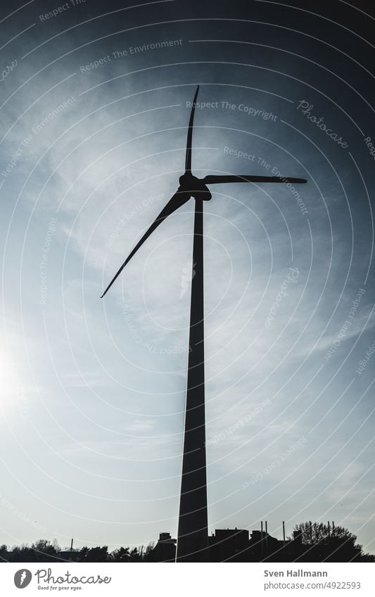 Windkraftwerk Hochspannungsleitung Kabel Energiewirtschaft Elektrizität Außenaufnahme Technik & Technologie Leitung Industrie Stromtransport Umwelt Stromleitung