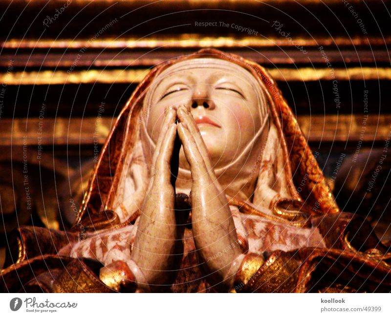 maria Maria heilig Gebet liegen alt Religion & Glaube Kathedrale
