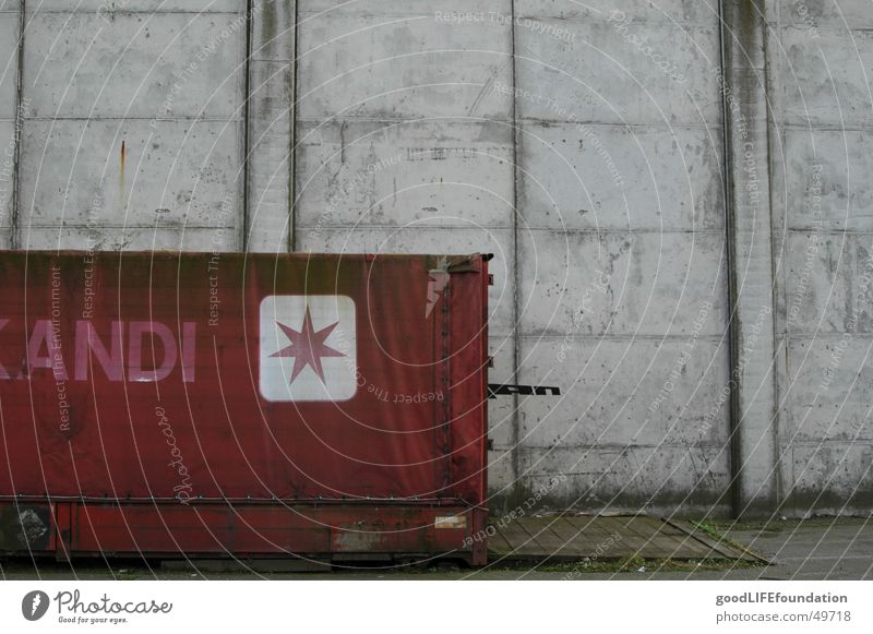 andi Beton rot grau Container Stern (Symbol) red grey