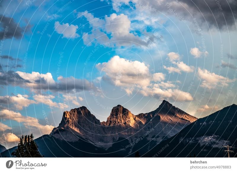 es war einmal in kanada Wolken Kanada Berge u. Gebirge Landschaft Nordamerika Rocky Mountains Fernweh Ferne weite Ferien & Urlaub & Reisen Himmel Natur