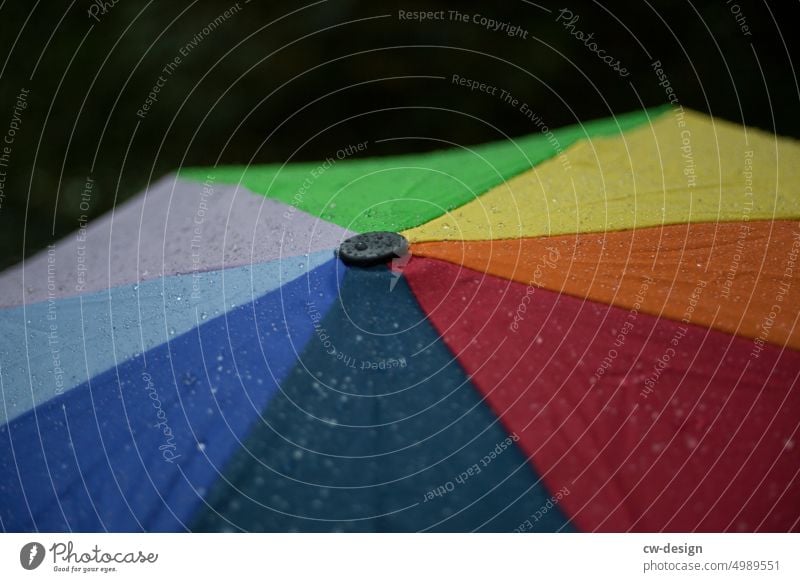 Regenschirm Schirm bunt Wasser Schutz Wetter
