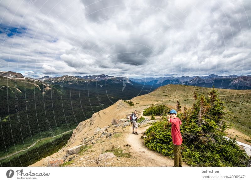 es war einmal in kanada Jasper National Park Wolken wandern Kanada Abenteuer Berge u. Gebirge Wald Bäume Landschaft Nordamerika Rocky Mountains Fernweh Ferne