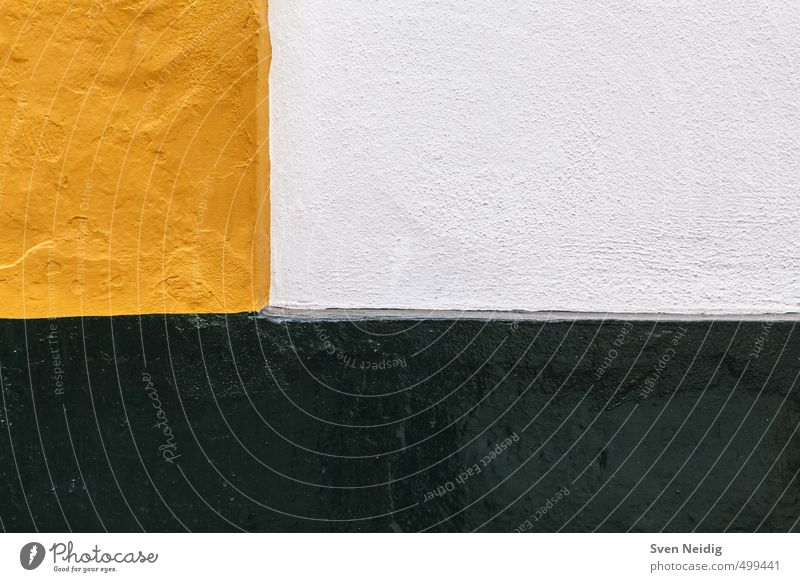 this is not Mondrian Haus Mauer Wand Fassade Nostalgie Ordnung Tradition Farbfoto mehrfarbig Außenaufnahme Nahaufnahme abstrakt Muster Strukturen & Formen