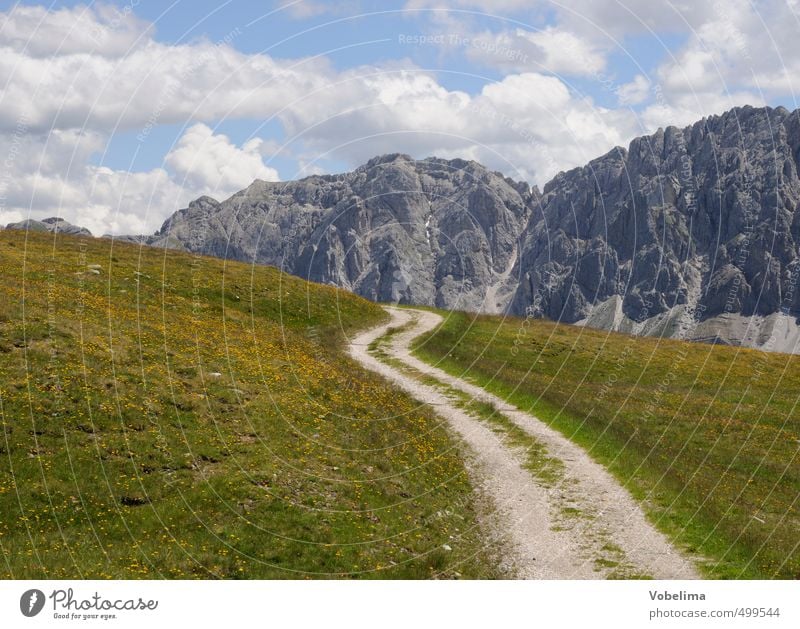 Wälscher Ring/Tullen von der Plose Natur Landschaft Wolken Wiese Alpen Berge u. Gebirge Gipfel Horizont berg berge dolomiten wälscher ring tullen plose südtirol