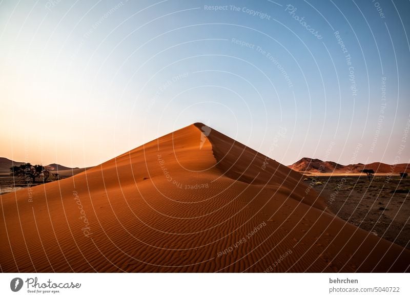 sanft zugedeckt beeindruckend Düne magisch sanddüne Dünen Sonnenaufgang Dämmerung Morgendämmerung stille Himmel besonders traumhaft Abenteuer Einsamkeit