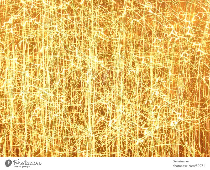 Goldene Weihnacht Geschwindigkeit Langzeitbelichtung Belichtung glühen Licht Stil Linie gelb Silvester u. Neujahr Hintergrundbild schön Streifen chaotisch