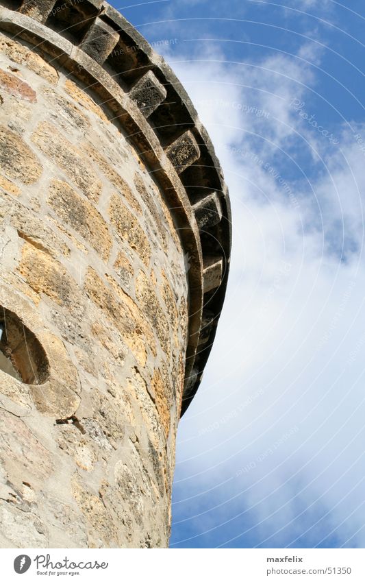 Wolkenturm Gebäude Denkmal Turm Himmel Stein alt tecklenburg Burg oder Schloss