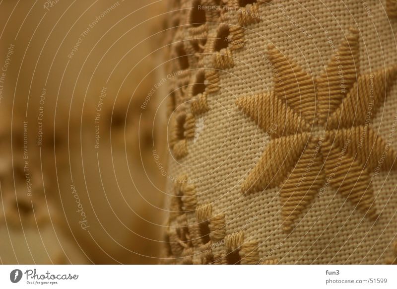 Tischdecke Handwerk Makroaufnahme Physik Textilien Stoff Muster Handarbeit dof markro Wärme Decke Nähgarn Stern (Symbol)