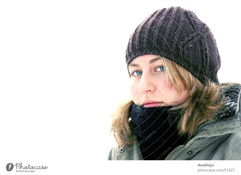 andrea im winter #1 Winter Mütze Jacke Schal kalt Porträt