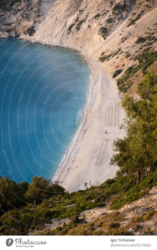 Griechenland, Insel Kefalonia, Strand Myrtos MEER Ansicht ionisch myrtos Landschaft blau reisen idyllisch Wasser Ausflugsziel türkis malerisch Urlaub Küste