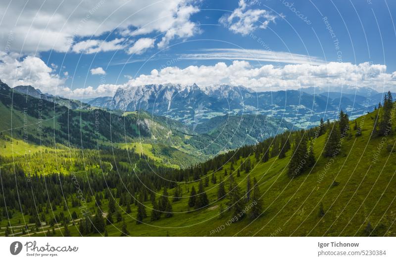 Wanderweg rund um den Wilden Kaiser, Tirol - Österreich kaiser wilder Weg Berge Berge u. Gebirge Nachlauf Landschaft ellmau Europa Himmel Sommer Alpen Natur