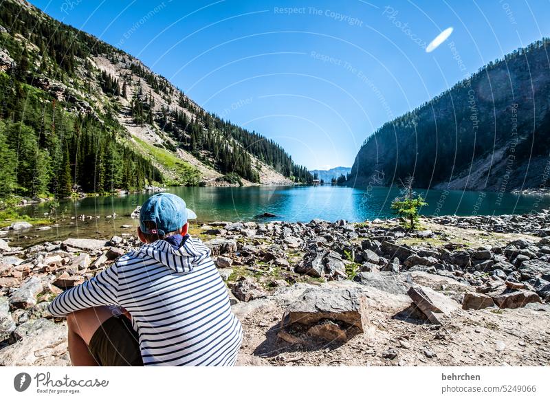 es war einmal in kanada Alberta Landschaft See Berge u. Gebirge Kanada Rocky Mountains Ferne Fernweh Bergsee Banff National Park Einsamkeit friedlich stille