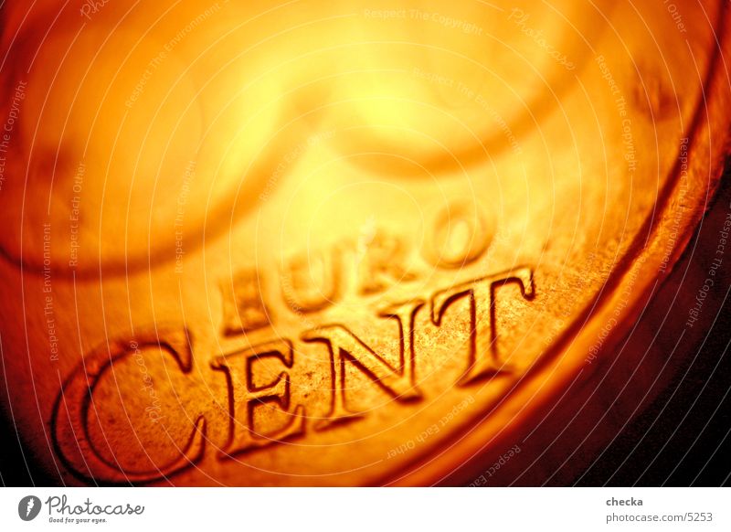 EuroCent Geldmünzen Kapitalwirtschaft Börse Dinge Makroaufnahme Geldinstitut