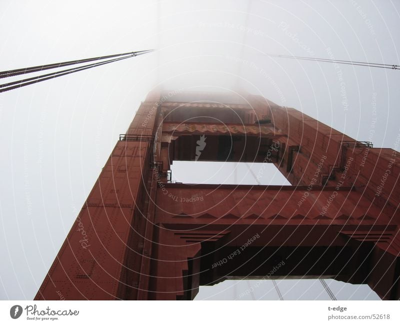 Foggy day in SF Golden Gate Bridge Kalifornien San Francisco Nebel bridge Brücke USA fog
