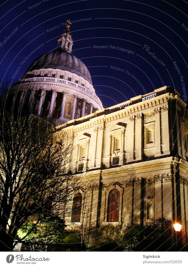 St. Pauls 2 St. Pauls Cathedrale London England Religion & Glaube Gebet Kuppeldach Licht Nacht Gebäude Kathedrale Abend