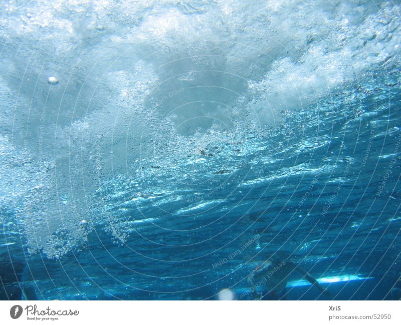 Sprudel, Sprudel Unterwasseraufnahme Elektrizität düse blasen blau