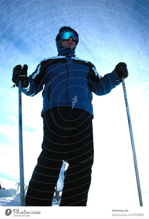 Gipfelstürmer II Mann stehen Skier Österreich Bundesland Steiermark Berg Kreischberg fahren Winter Stock Brille Anzug Jacke Hose Handschuhe zdenek stengo Sonne