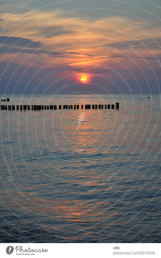 Der Traum vom Meer | er rückt langsam näher | Sonnenuntergang an der Ostsee. Ostseeküste Strand Küste Himmel Natur Wasser Landschaft Ferien & Urlaub & Reisen