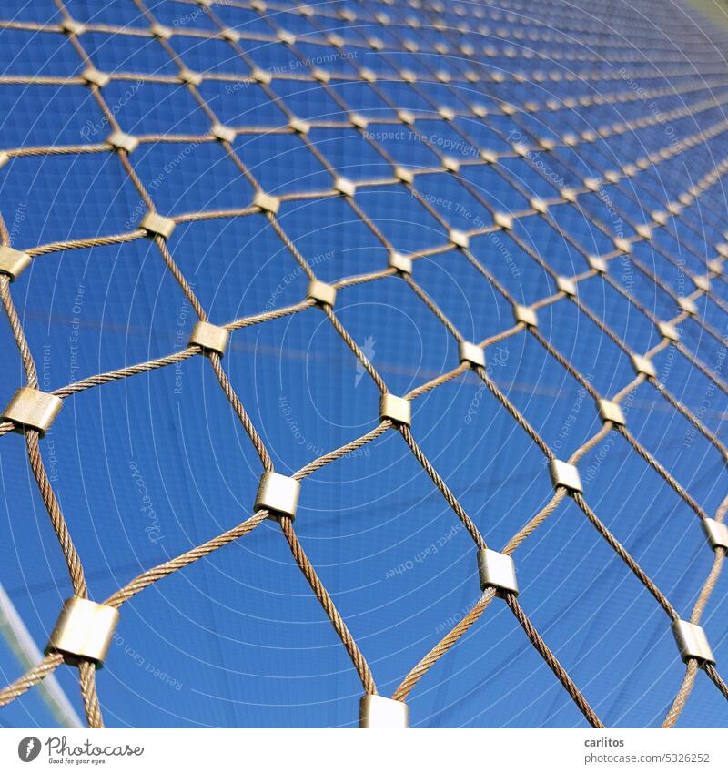 Stahlnetz | Maschendrahtzaun deluxe Sicherzeit Absperrung Muster Strukturen & Formen Sicherheit Barriere Schutz Zaun Gitter Metall Zäune Konstruktion abstrakt