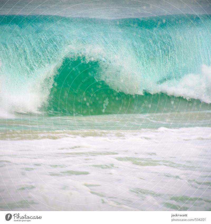 next wave Natur Urelemente Wellen Pazifik Australien Bewegung authentisch Geschwindigkeit türkis Kraft Gischt Wellenschlag Wellenform überschlagen
