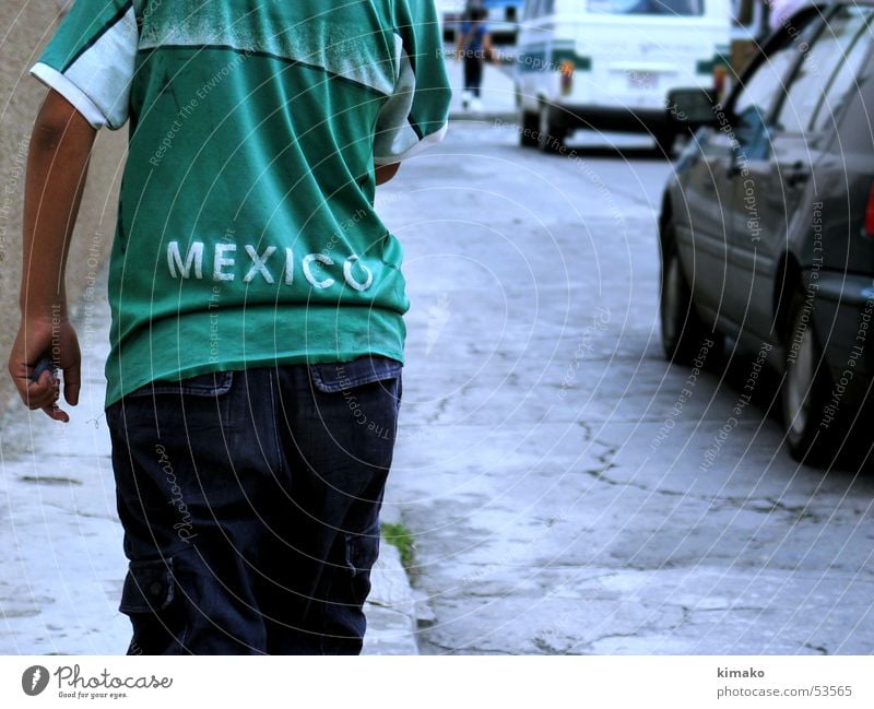 mexico Hemd grün Mexiko mexique street T-Shirt poor boy walk Straße Armut Junge Wege & Pfade kimako