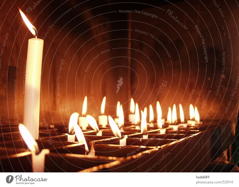 Opferkerzen Kerze Licht Stimmung heilig Gebet Religion & Glaube