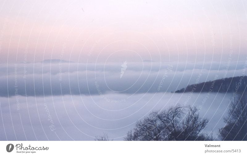 nebellandschaft 1 Nebel Berge u. Gebirge Natur