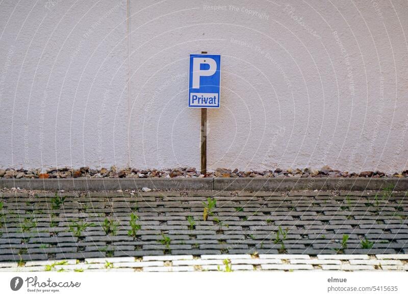 Privatparkplatz - Parkplatz Reserviert - Als Schild