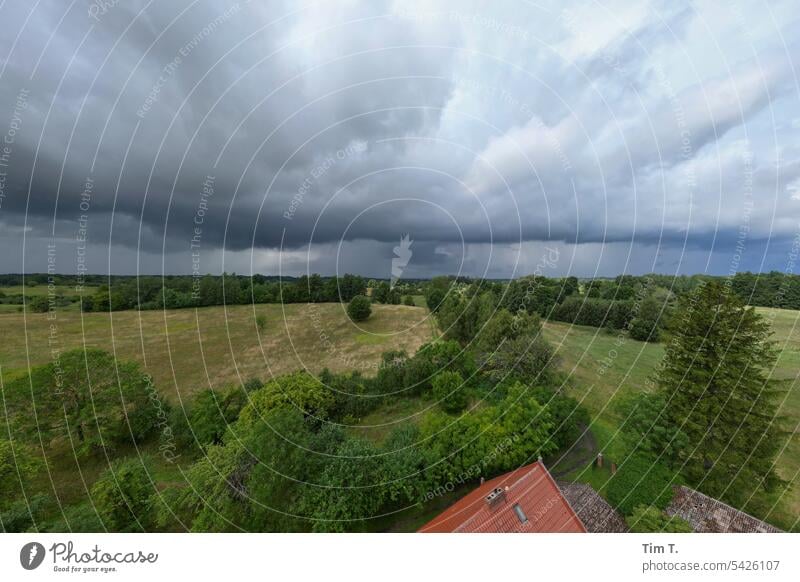 Pommern pommern Landschaft Sommer Farbfoto Natur Himmel Polen Bauernhof