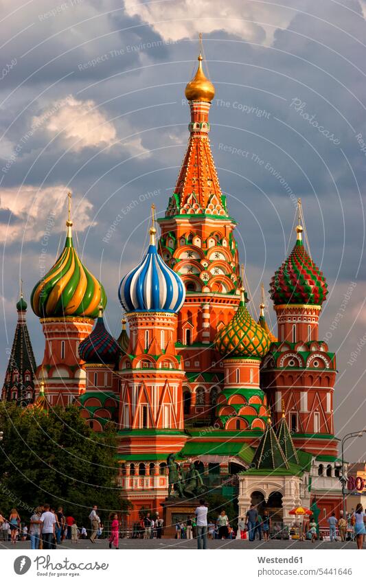 Russland, Moskau, Roter Platz, Basiliuskathedrale Tourist Touristen Kathedrale Kathedralen historisch historisches geschichtlich Städtereise City Trip Kurztripp