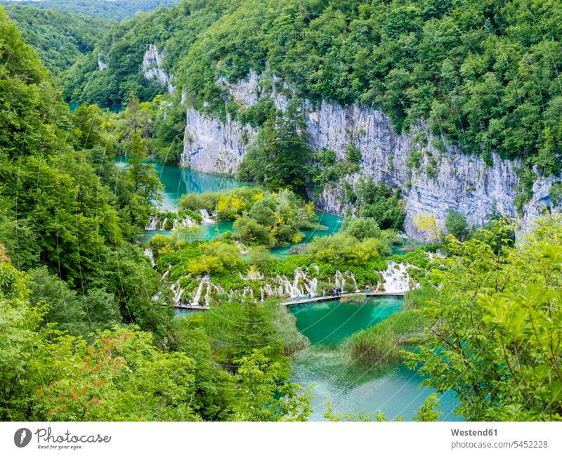 Kroatien, Lika-Senj, Osredak, Nationalpark Plitvicer Seen Wasser Nationalparks Baum Bäume Baeume Landschaft Landschaften Landschaftsaufnahme