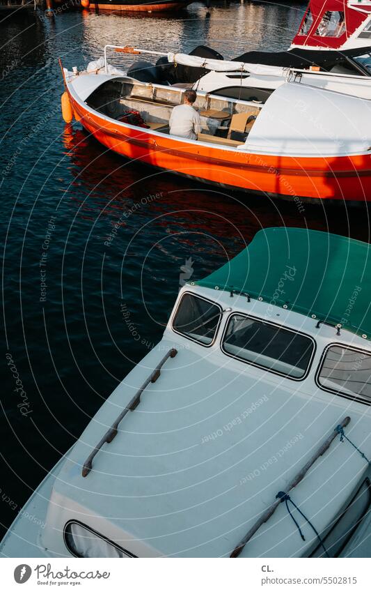 Hafen Boot Wasser Ruhe Meer Sommer