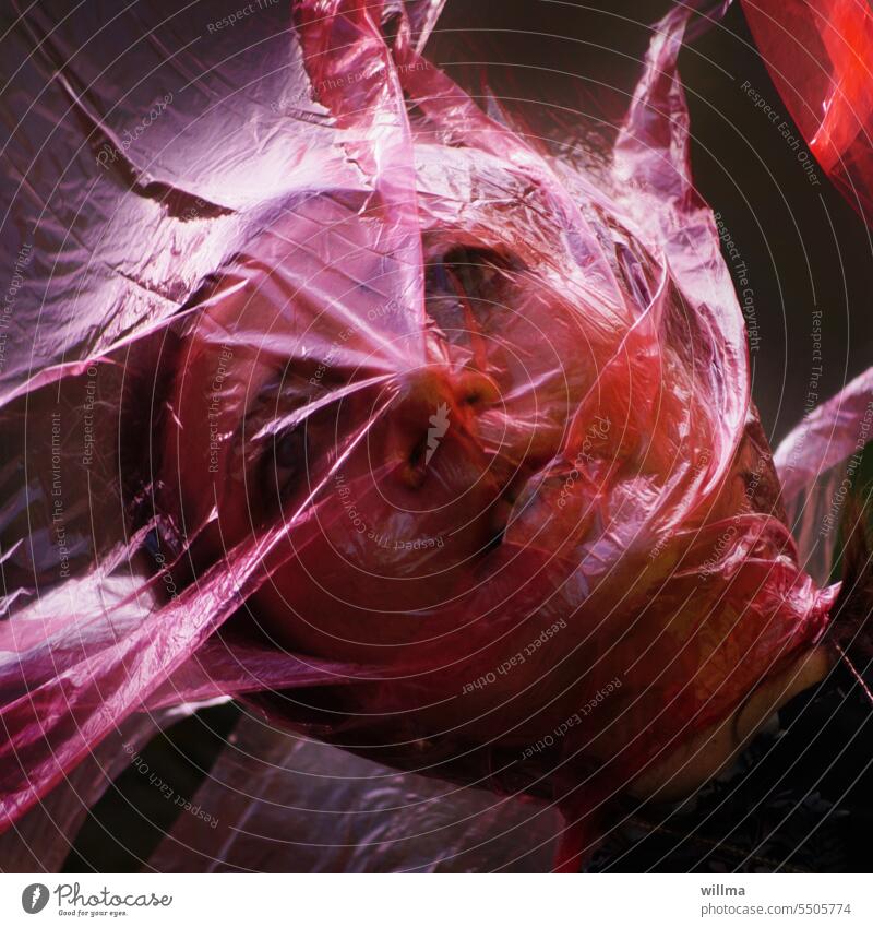 Mord im Quadrat - Der neue Thriller: Ein Regencape im Sturm Hypoxyphilie Gesicht Plastikfolie rosa pink Krimi Angst Panik ersticken erdrosseln gefährlich Tod