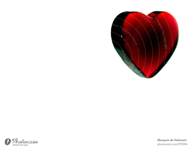 Kaltes Herz...? glänzend rot Valentinstag Partnerschaft Dinge Dekoration & Verzierung Liebe Glas decoration heart red glass darling sweetheart