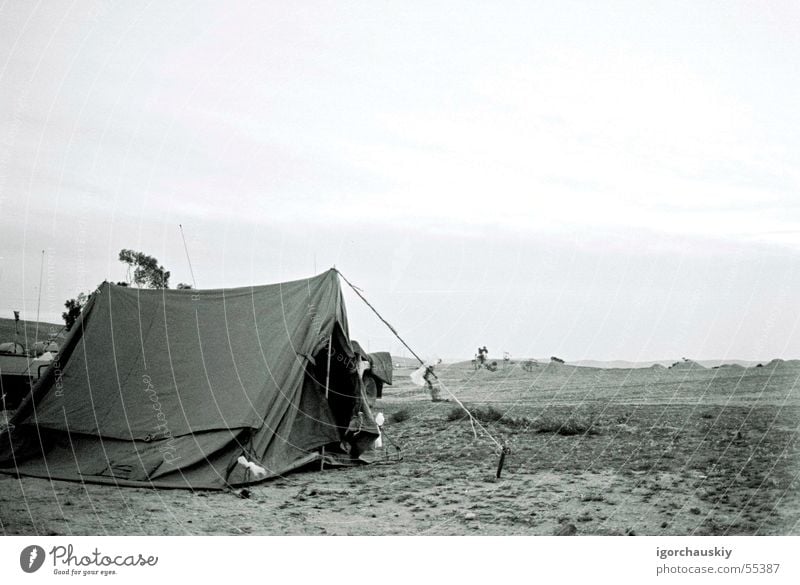 Tent Länder tent black white country open army Sand