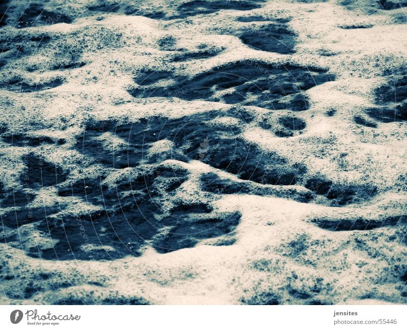 zeitstau III Meer Schaum weiß ruhig Natur wele Wasser blau ocean wave blue white water silence Ostsee baltic sea