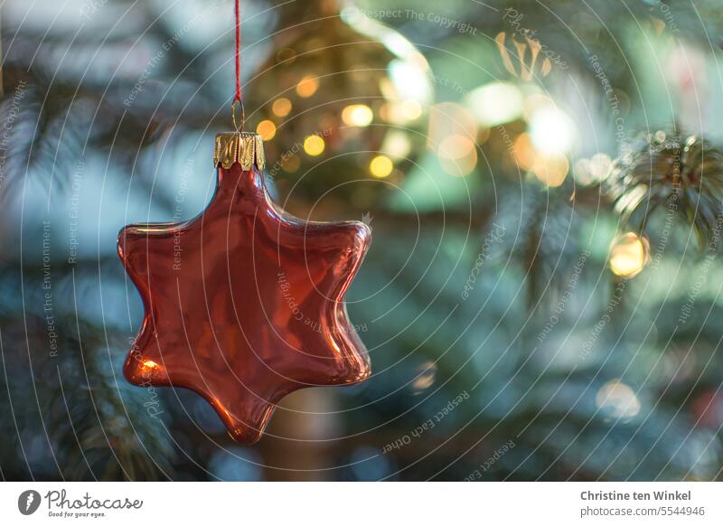 Weihnachtsglanz Stern Weihnachtsschmuck Christbaumkugel Christbaumschmuck Weihnachten Weihnachten & Advent Glasschmuck Dekoration & Verzierung Stern (Symbol)