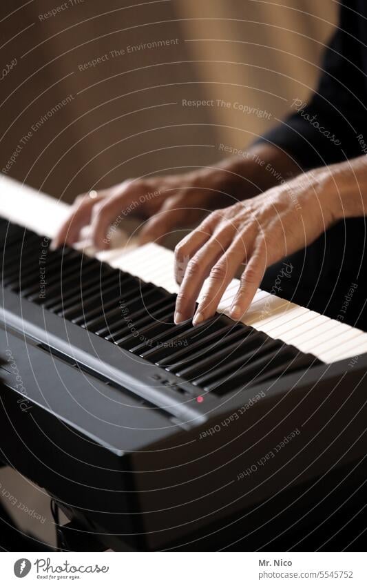 Musik ist Trumpf Klavierunterricht Tasteninstrument Klassik Töne Oktave Klaviertastatur Konzert Entertainment klassisch Klang Klavier spielen musizieren schwarz