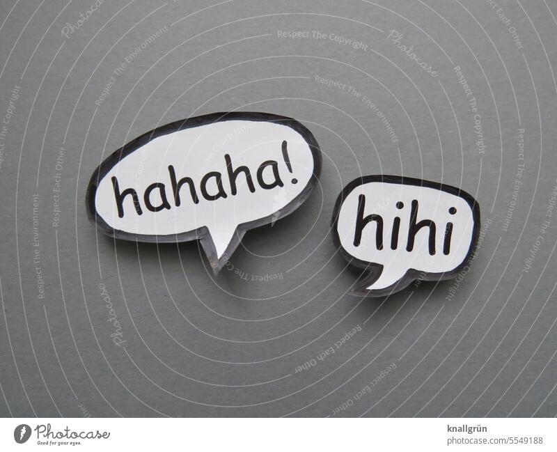 Hahaha! lachen Sprechblase Kommunikation Comicstyle Kommunizieren Buchstaben Text Schriftzeichen Mitteilung Verständigung Wort Hinweisschild Sprache sprechen