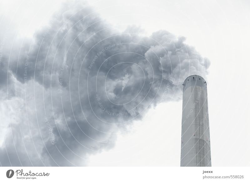 Rauchvergiftung I Luft Himmel Wolken Klima schlechtes Wetter Rauchen gruselig hässlich kalt oben Stadt blau grau weiß Angst bizarr Endzeitstimmung Energie