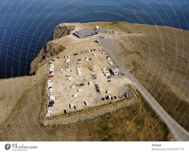 Nordkapp Camping Norwegen Küste Meer