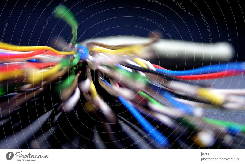High speed connect Draht Anschluss mehrfarbig Medien Elektrisches Gerät Technik & Technologie Internet Kabel Farbe jarts