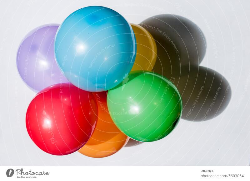 Ballons Luftballons Leichtigkeit mehrfarbig Lebensfreude Fröhlichkeit Feste & Feiern viele bunt Party Geburtstag lgbtq farbenfroh Entertainment Vorfreude