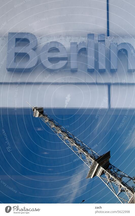 Kipppunkte Berlin Funkturm Doppelbelichtung Hauptstadt Wahrzeichen Turm Architektur
