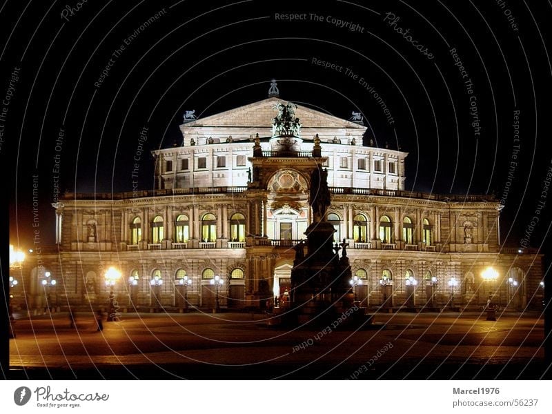 Semproper Dresden Semperoper Nacht Oper dresden bei nacht