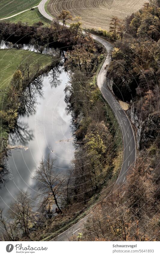 🚗 Straße kurvig Landschaft Verkehrswege Straßenverkehr Landstraße Fahrbahn